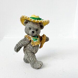Western Cowboy Rodeo Bear Figure - Collectible, Nursery, Children's Room Decor